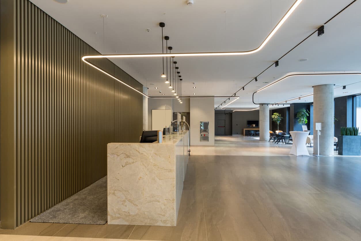 Premium commercial interior by N&G Partitions